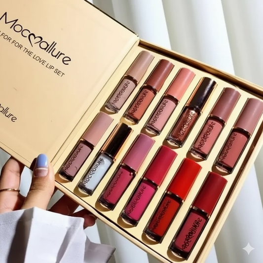 Mocallure 12pc Matte Lip gloss set